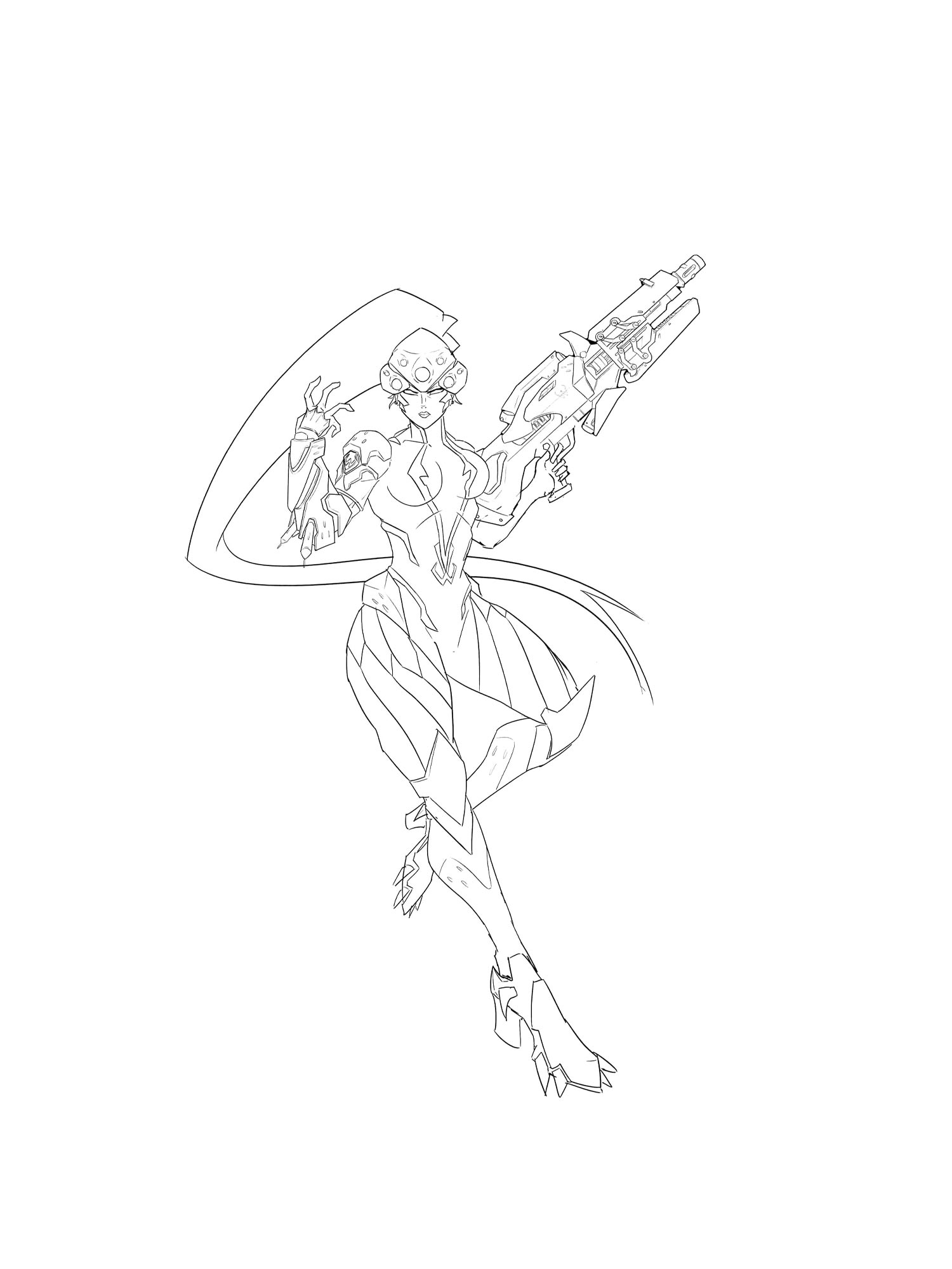 Раскраска Overwatch