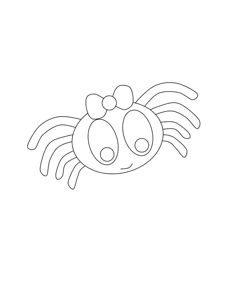 Раскраска паук 3
