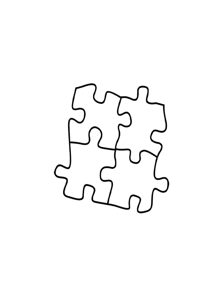 Раскраска Пазлы 2