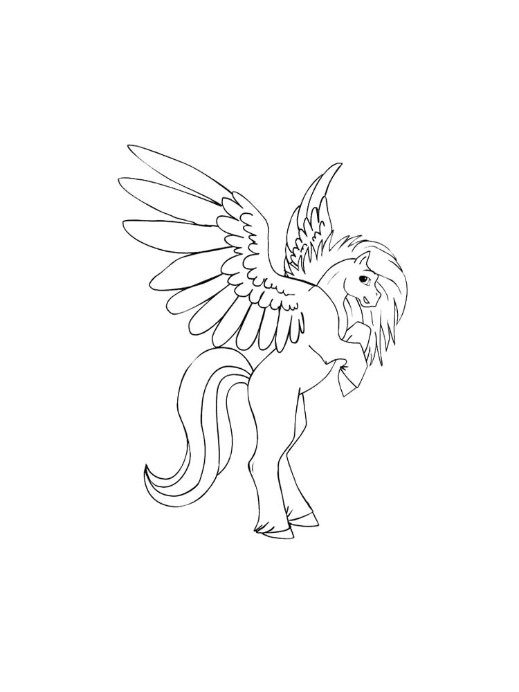Раскраска Пегас 2
