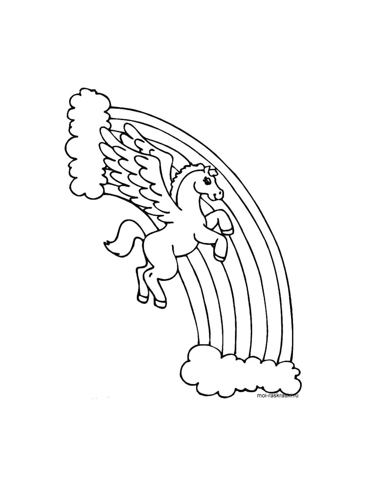 Раскраска Пегас 2