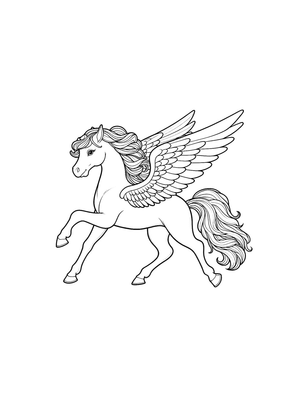 Раскраска Пегас 2