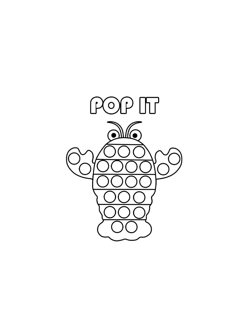 Раскраска Pop It 2