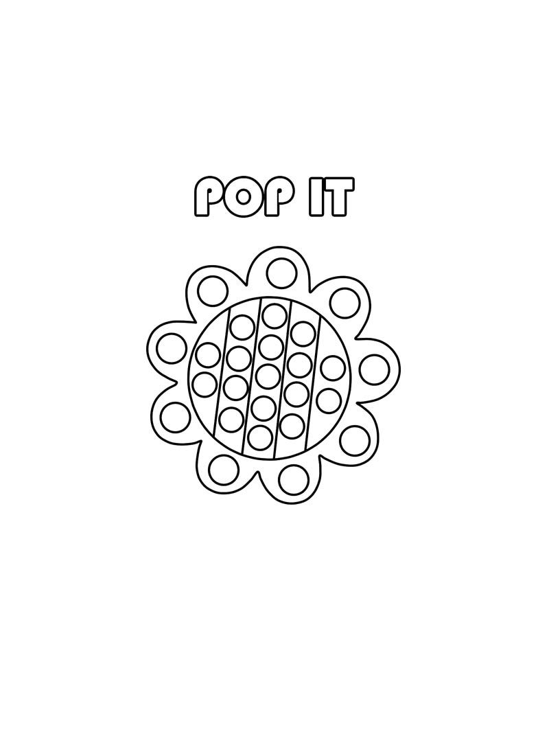 Раскраска Pop It 2