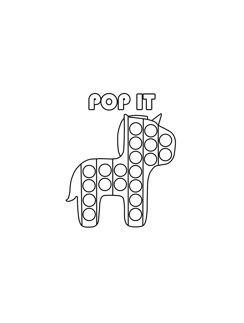 Раскраска Pop It 2