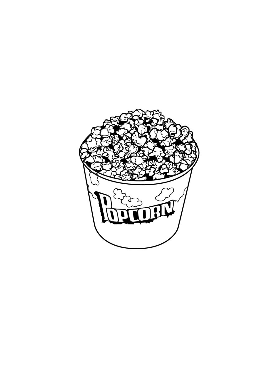Раскраска Попкорн 2