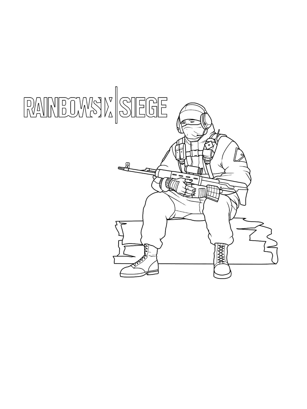 Раскраска Rainbow Six: Siege 2
