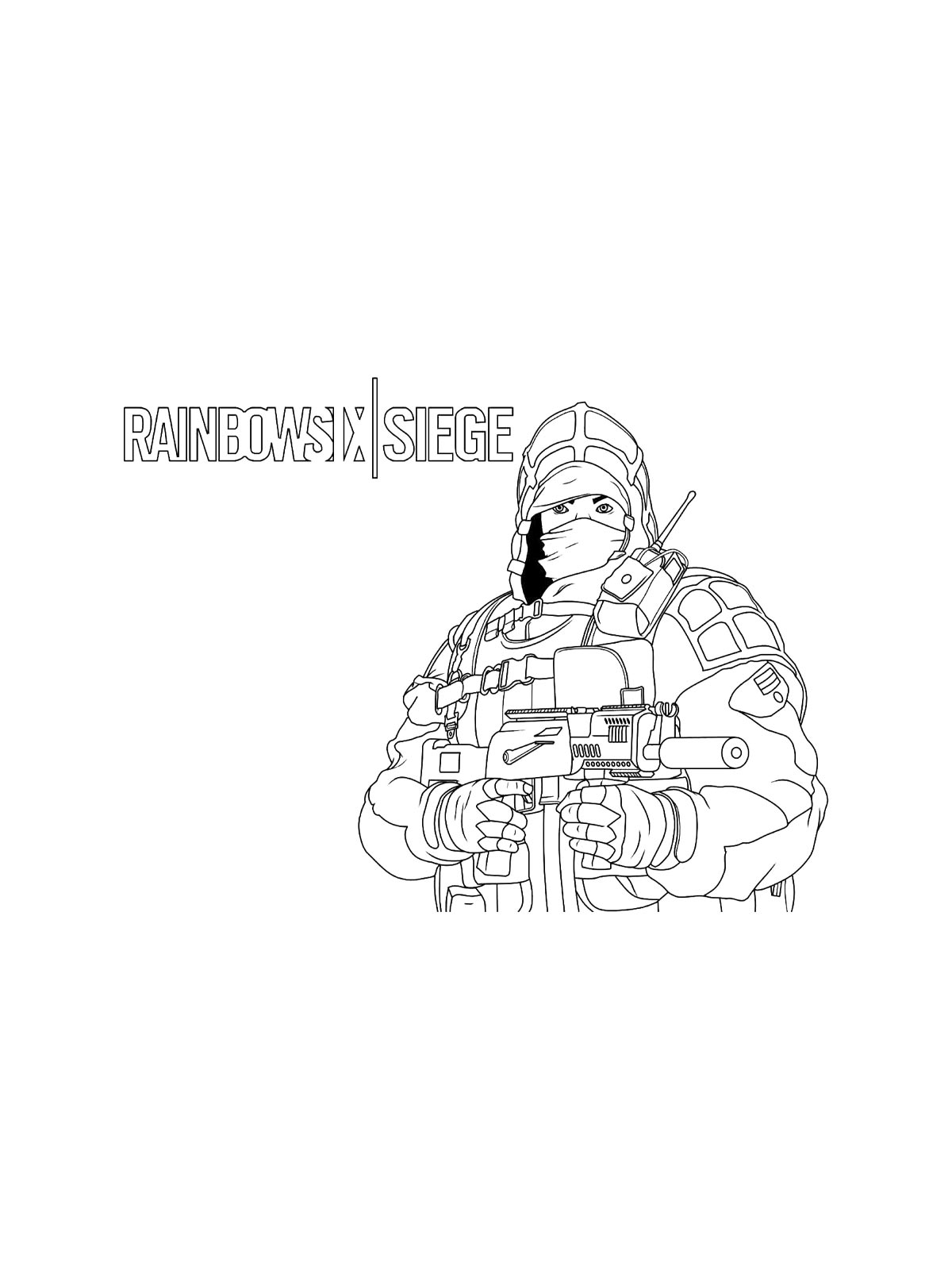 Раскраска Rainbow Six: Siege 2