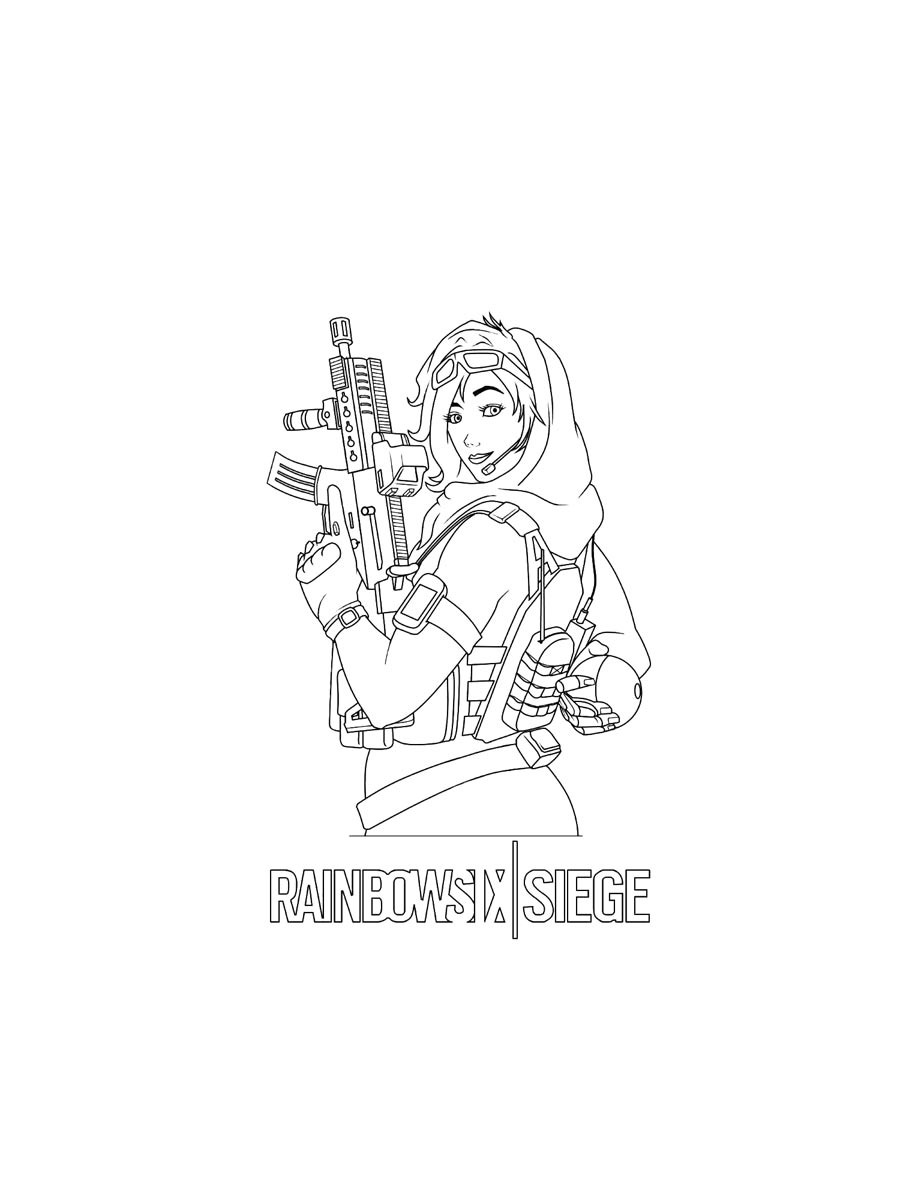 Раскраска Rainbow Six: Siege 2