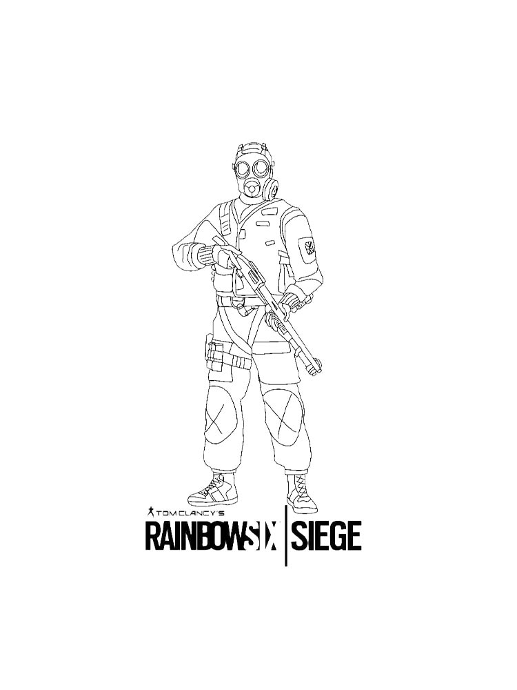 Раскраска Rainbow Six: Siege 2