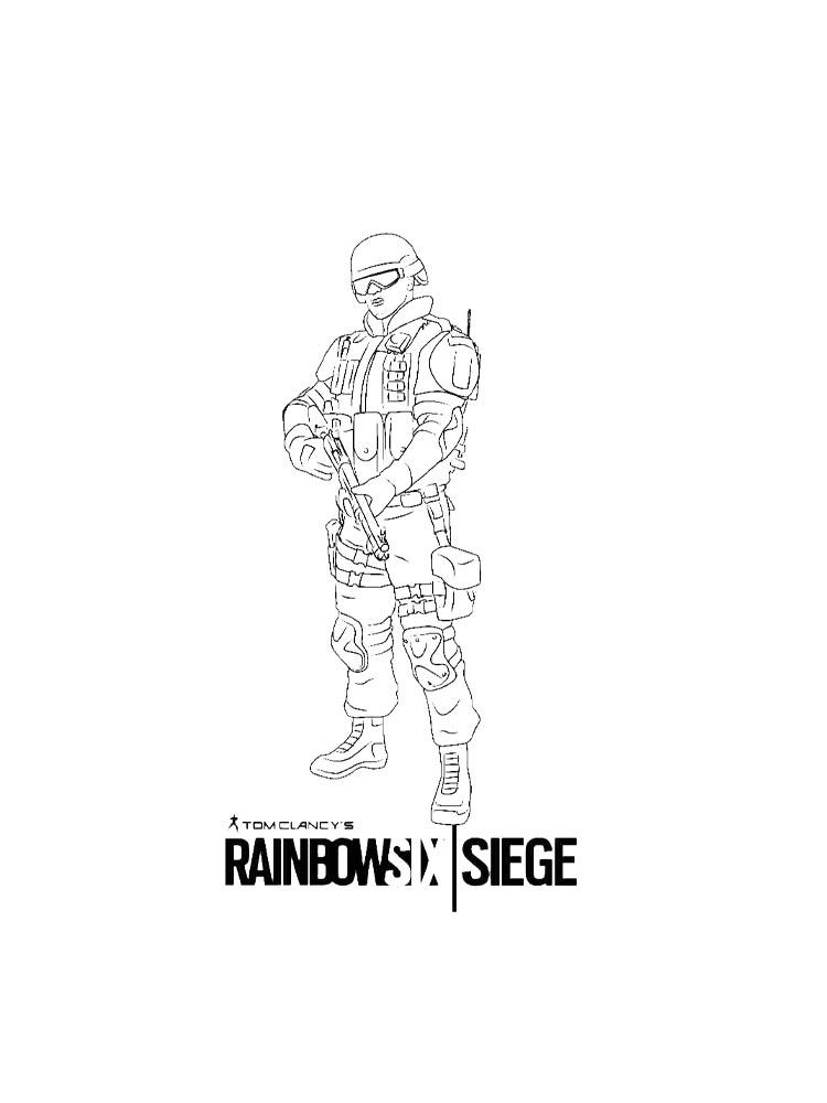 Раскраска Rainbow Six: Siege 2