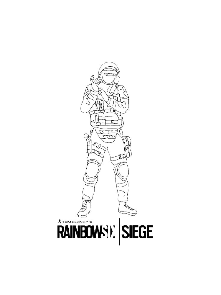 Раскраска Rainbow Six: Siege 2