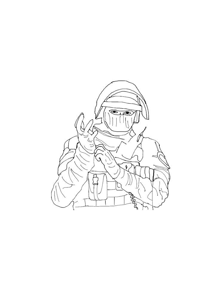 Раскраска Rainbow Six: Siege 2