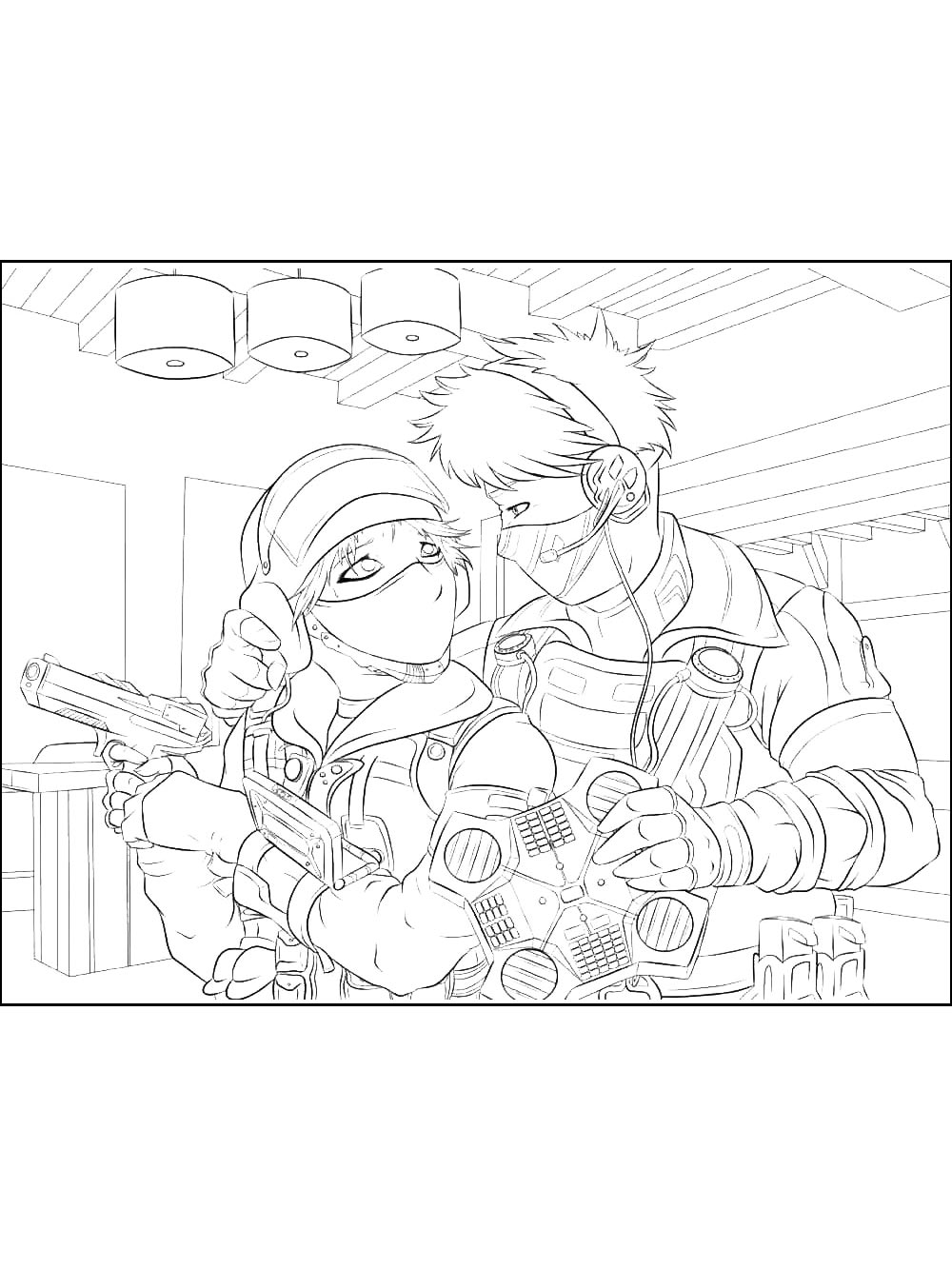 Раскраска Rainbow Six: Siege 2