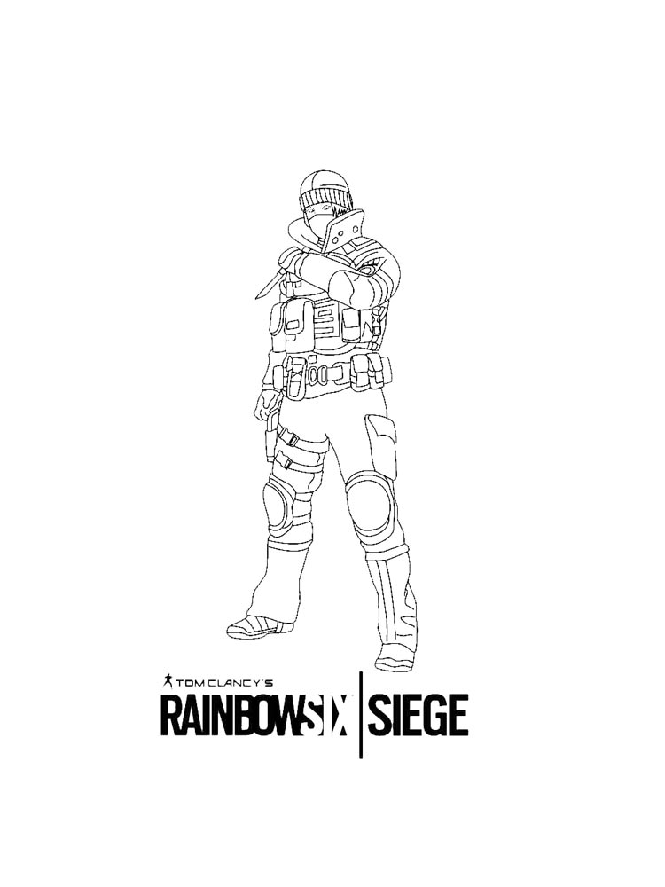 Раскраска Rainbow Six: Siege 2