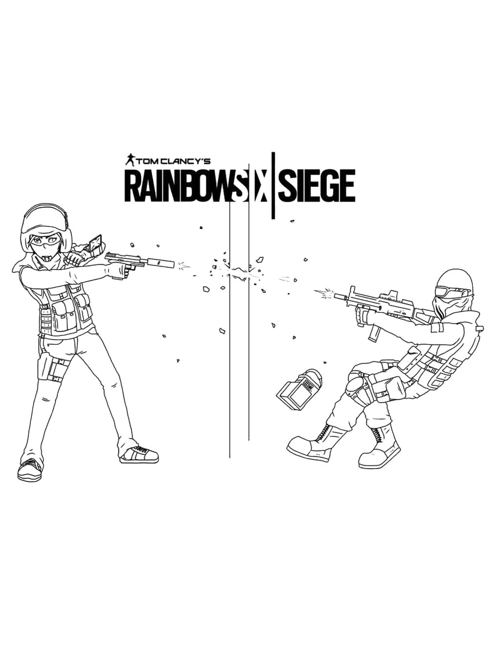 Раскраска Rainbow Six: Siege 2