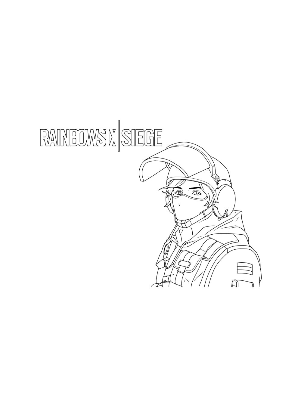 Раскраска Rainbow Six: Siege 2
