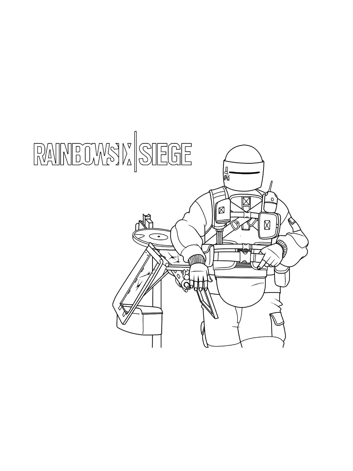 Раскраска Rainbow Six: Siege 2