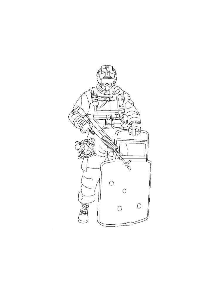 Раскраска Rainbow Six: Siege 2