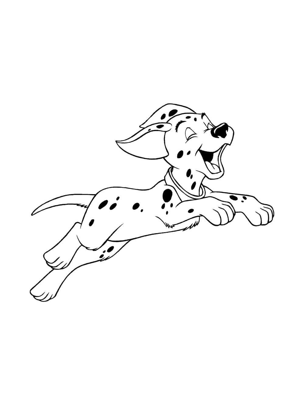 Раскраска раскраски 101 далматинец для детей
