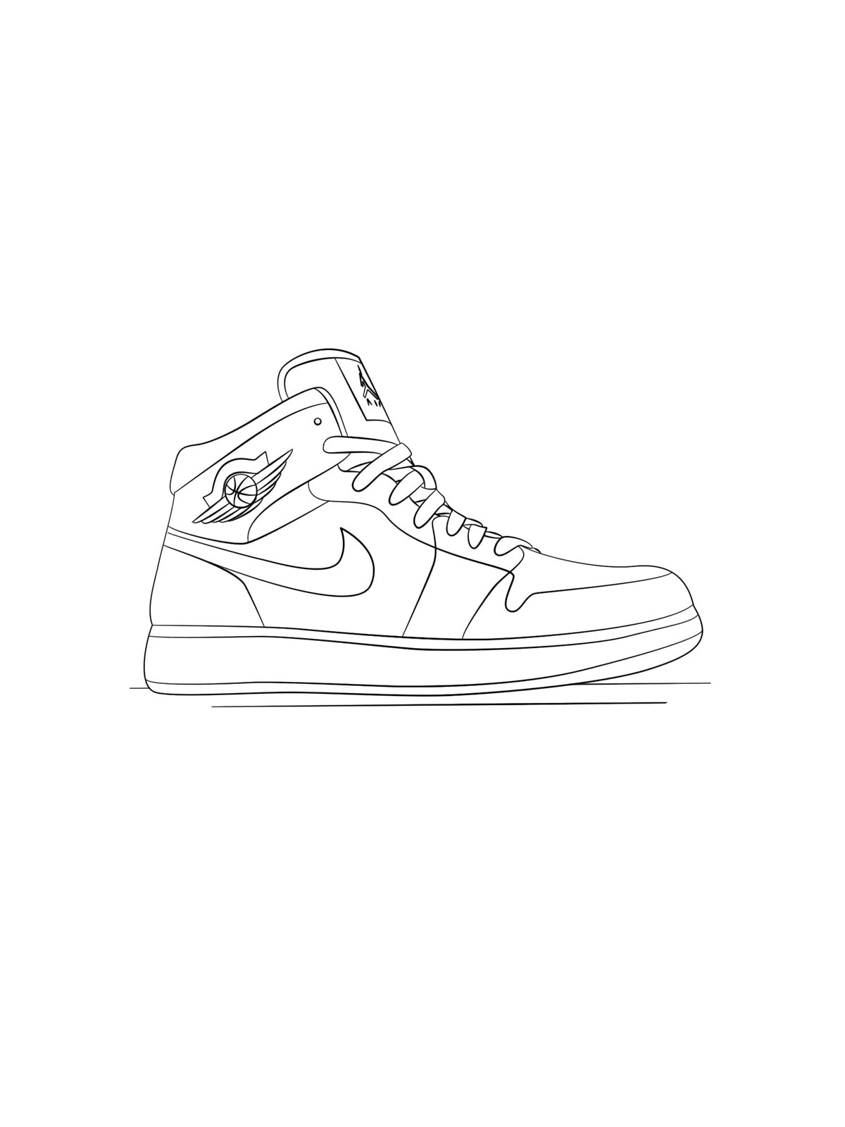 Раскраска раскраски air jordan