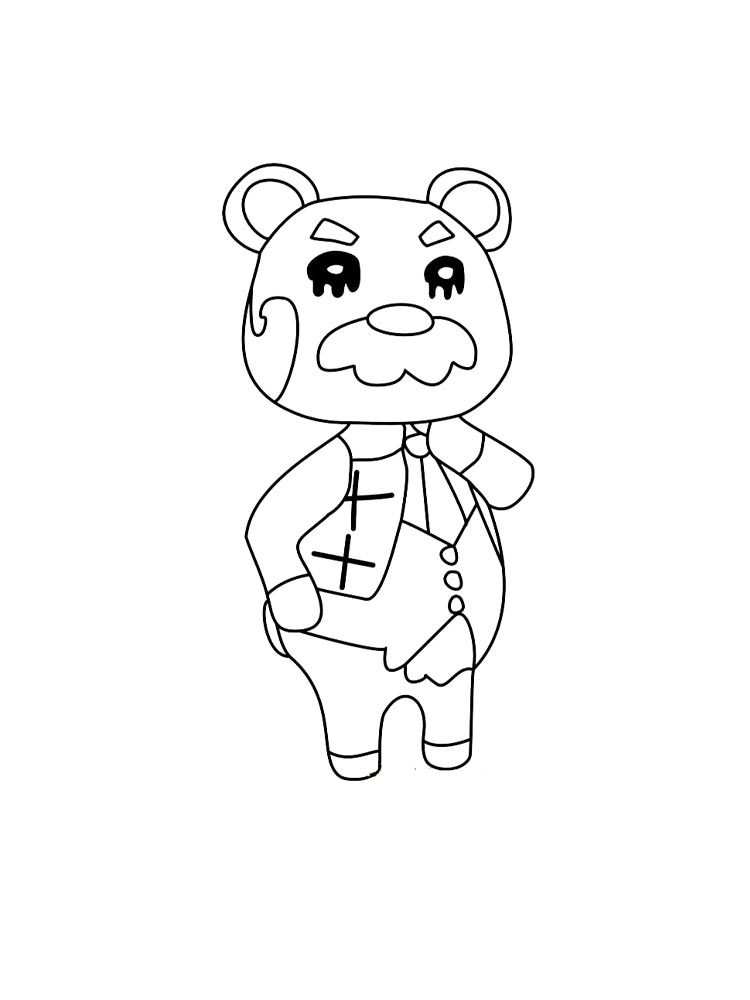 Раскраска раскраски animal crossing 4