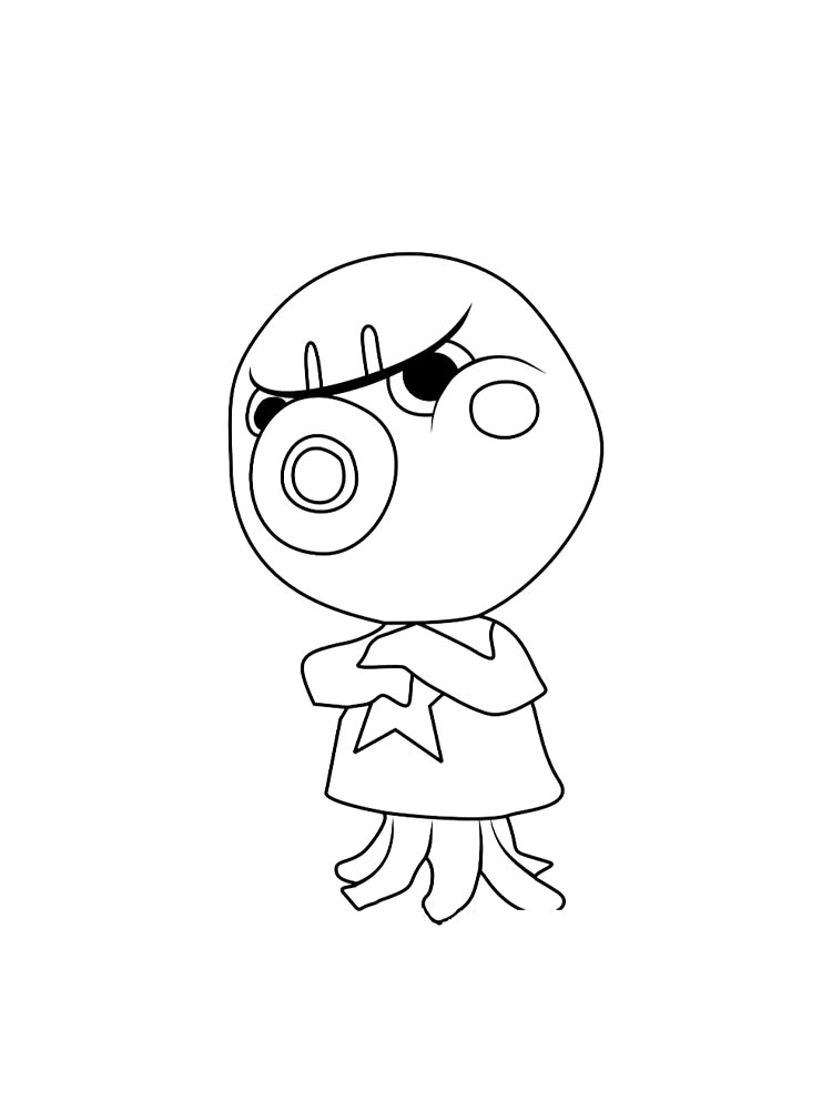 Раскраска раскраски animal crossing 5