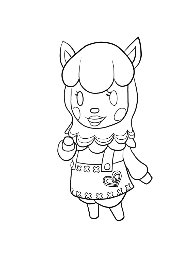 Раскраска раскраски animal crossing