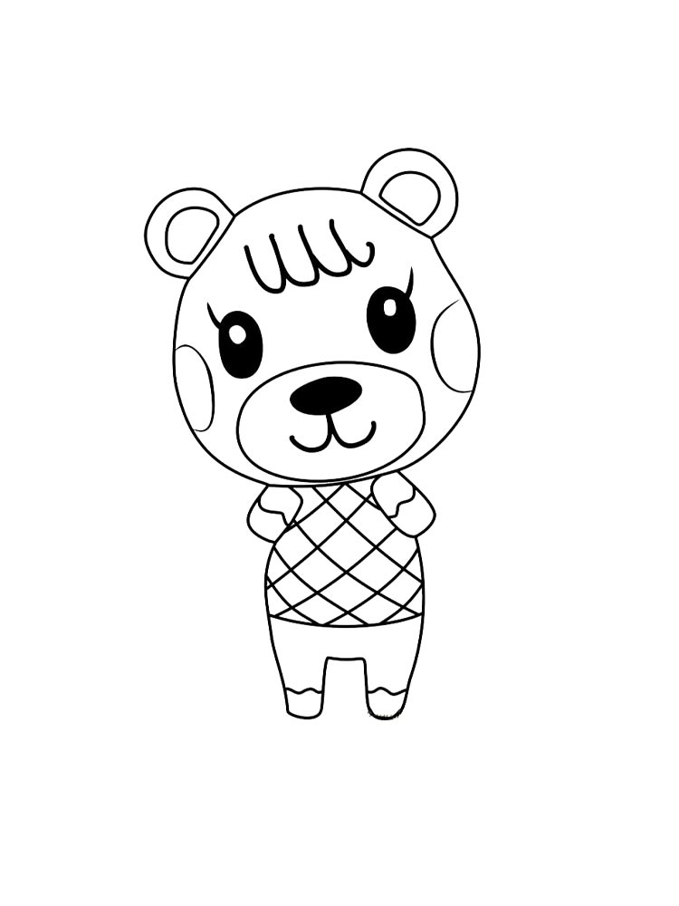 Раскраска раскраски animal crossing для детей 2