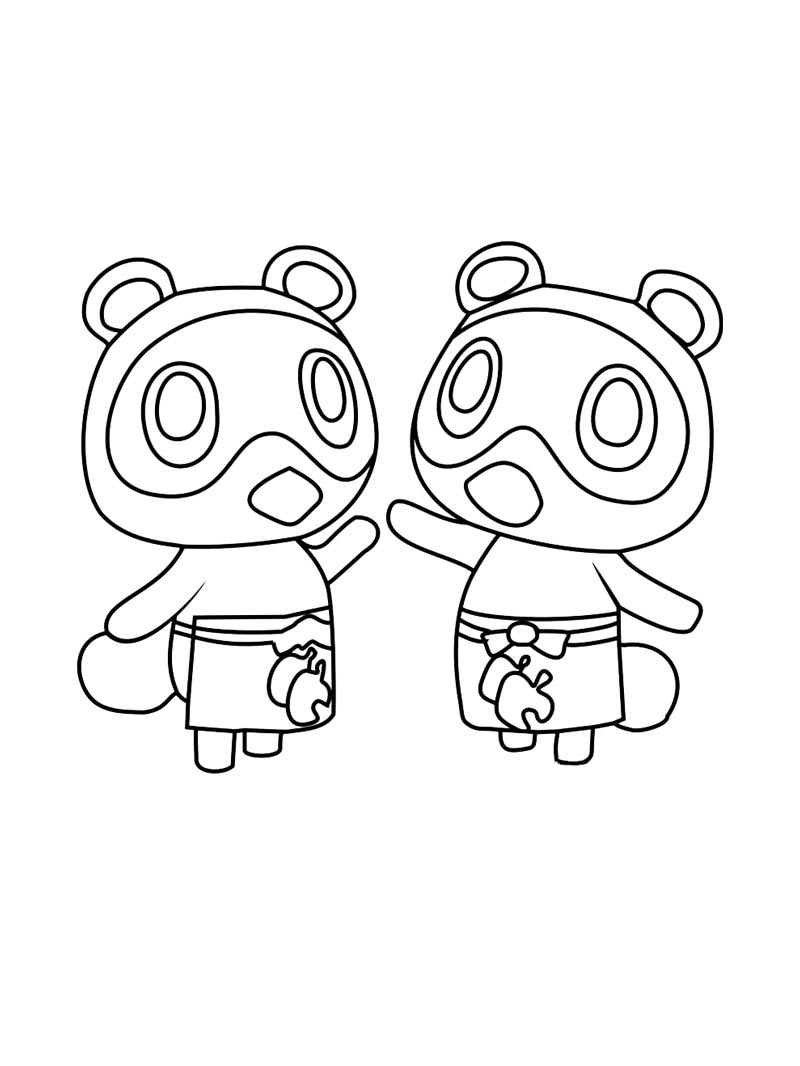 Раскраска раскраски animal crossing для детей 7