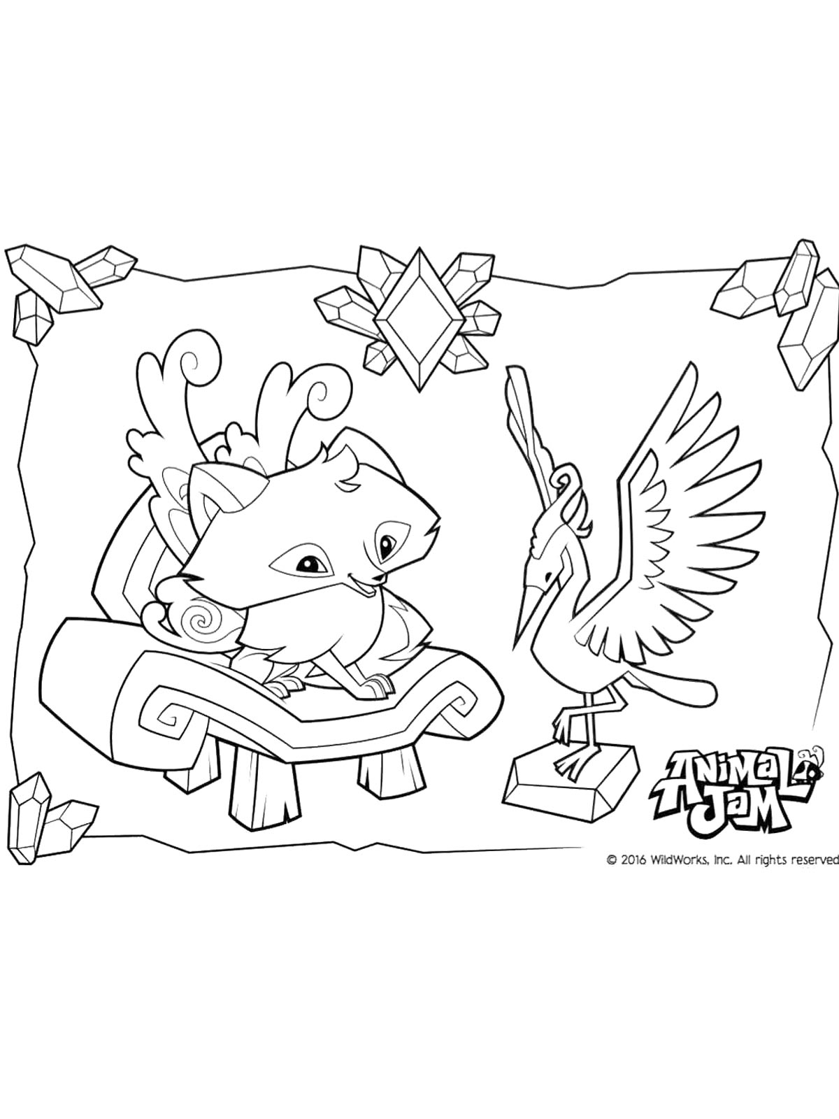 Раскраска раскраски animal jam 4