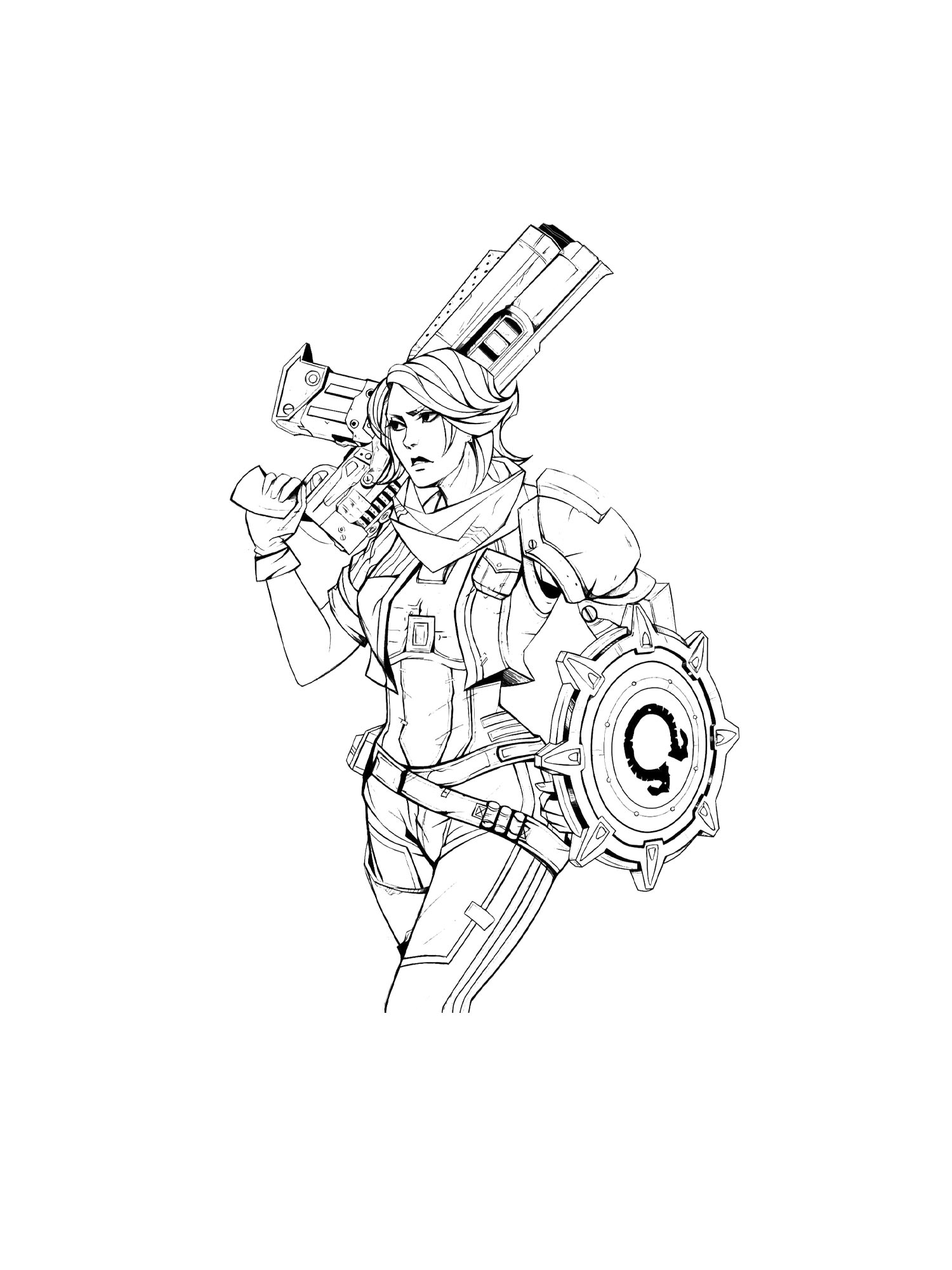 Раскраска раскраски borderlands 2