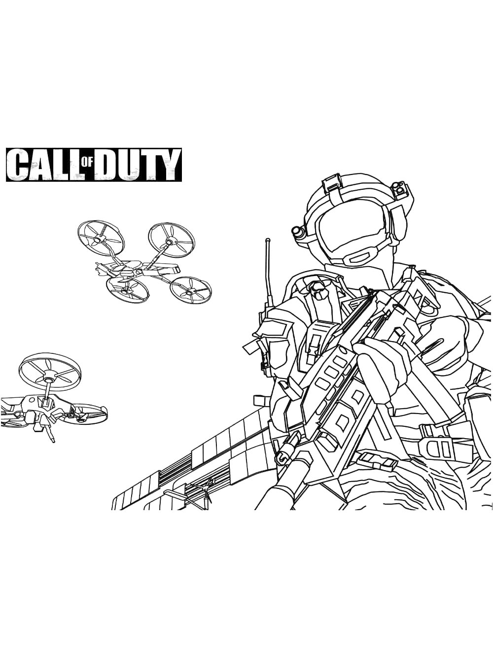 Раскраска раскраски call of duty для детей