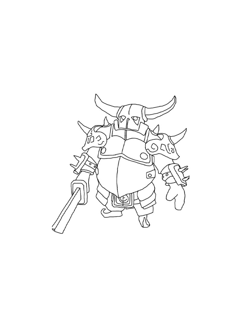 Раскраска раскраски clash of clans