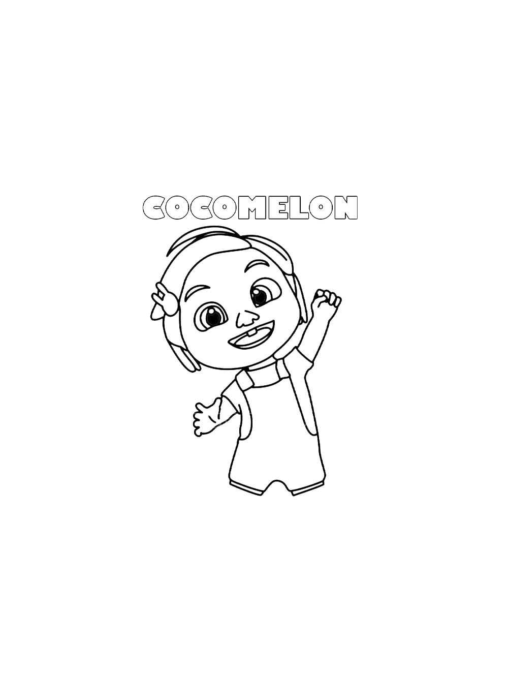 Раскраска раскраски cocomelon для детей 2