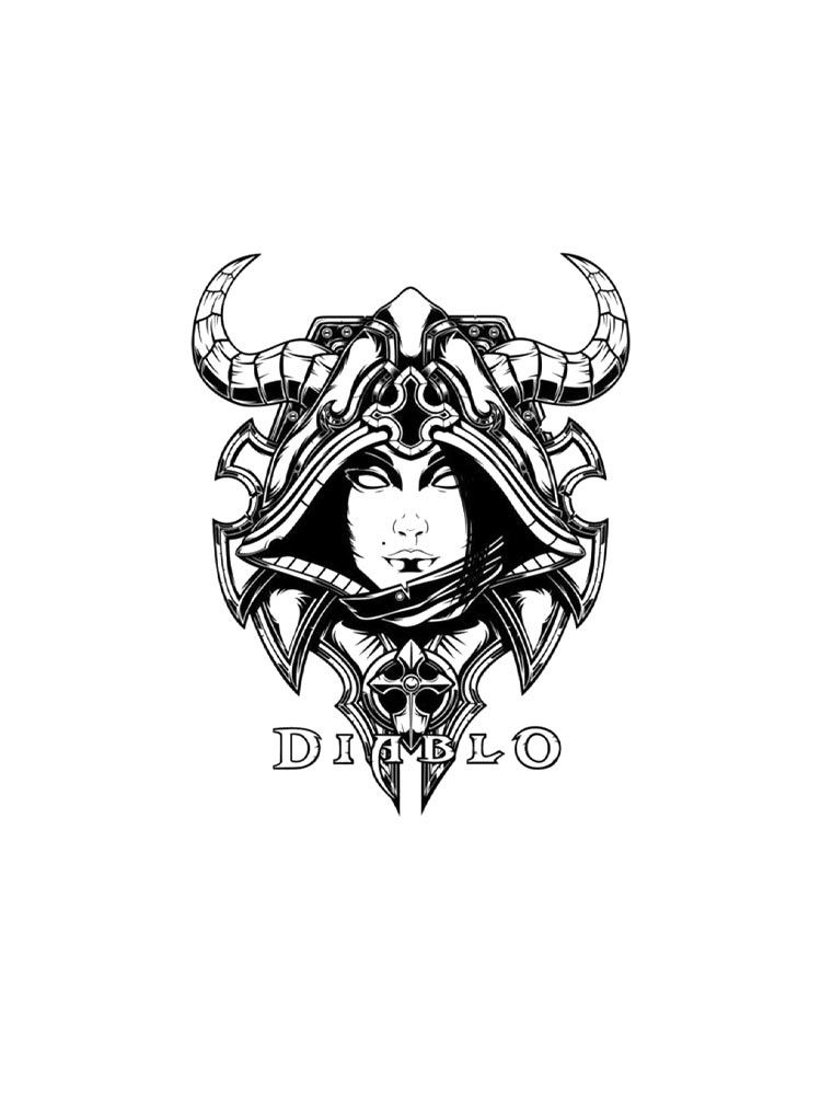 Раскраска раскраски diablo для детей