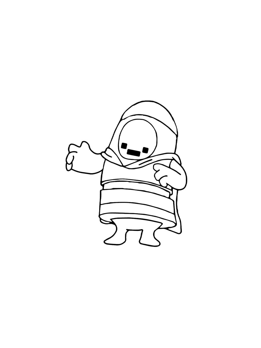 Раскраска раскраски fall guys 2