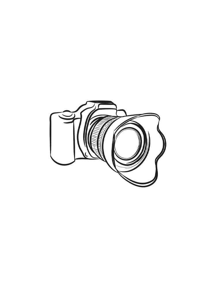 Раскраска раскраски фотоаппарат 3