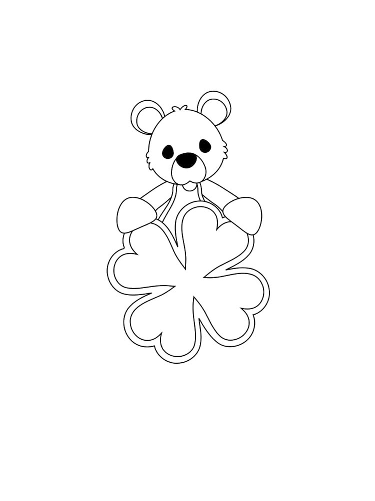 Раскраска раскраски клевер