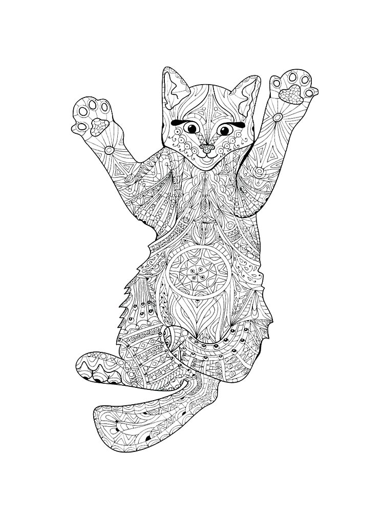 Раскраска раскраски кототерапия 3