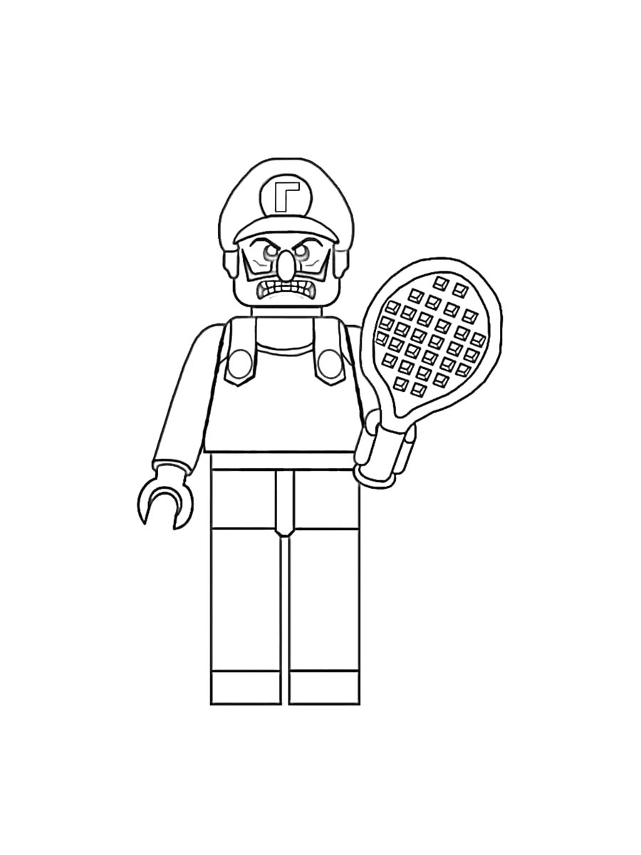 Раскраска раскраски lego супер марио для детей