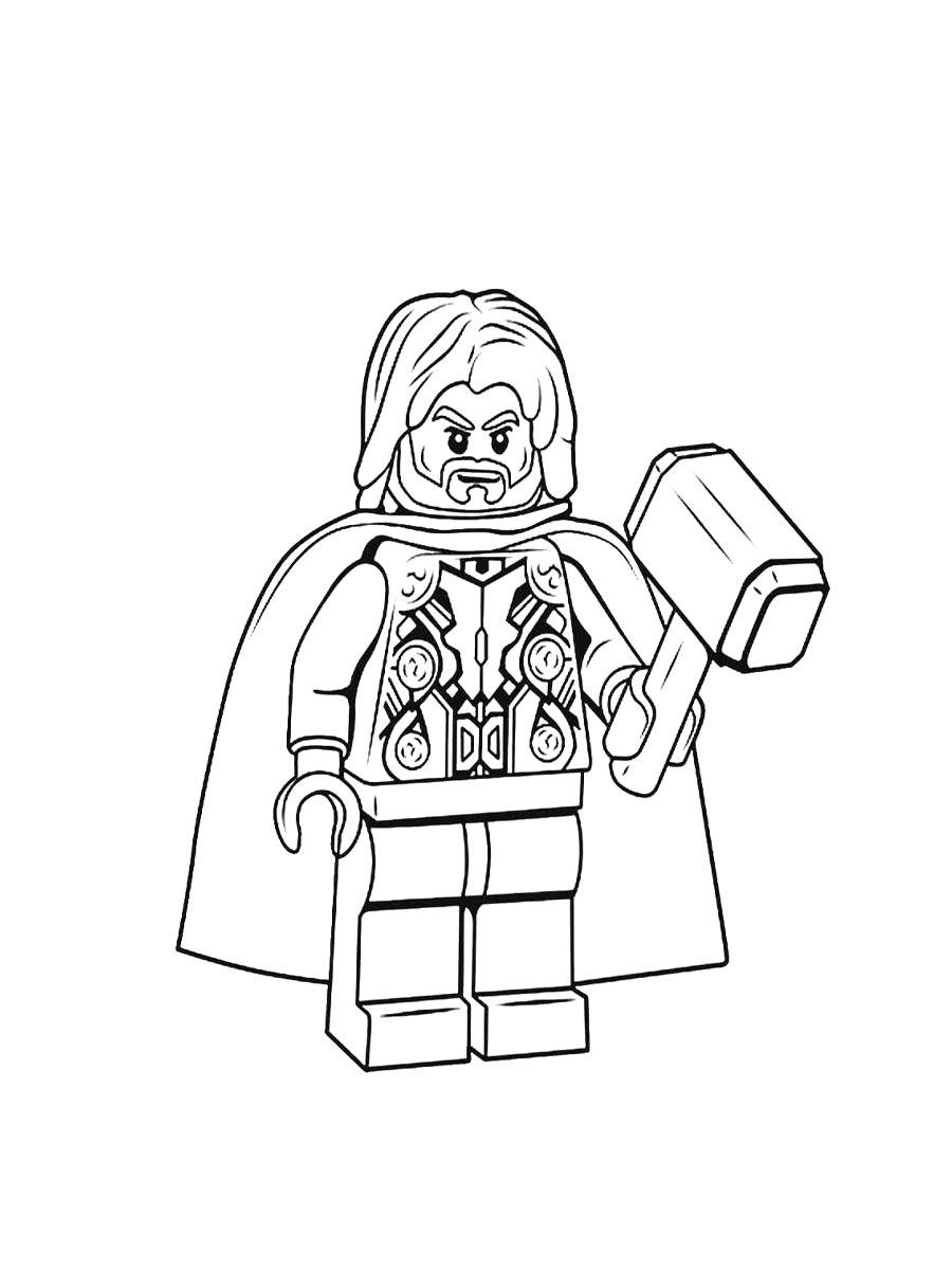 Раскраска раскраски lego тор
