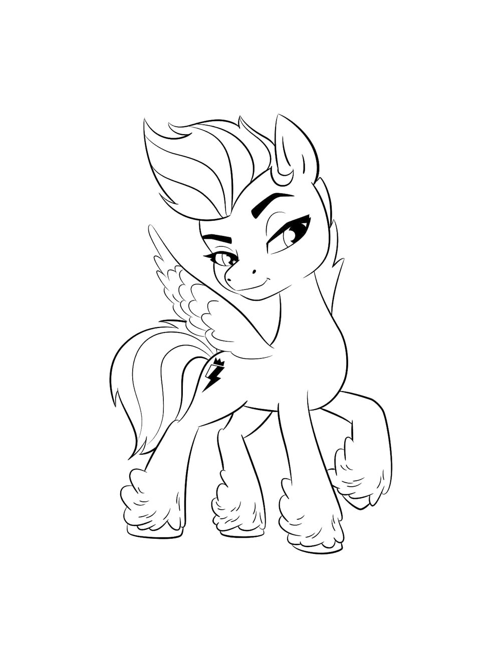 Раскраска раскраски my little pony: новое поколение 2