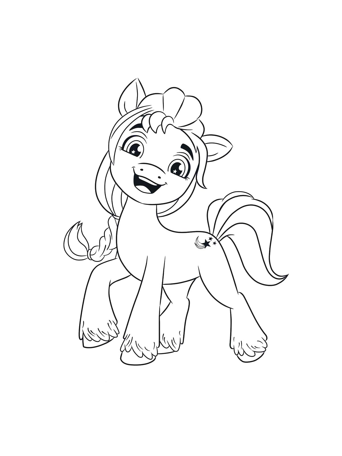 Раскраска раскраски my little pony: новое поколение 3
