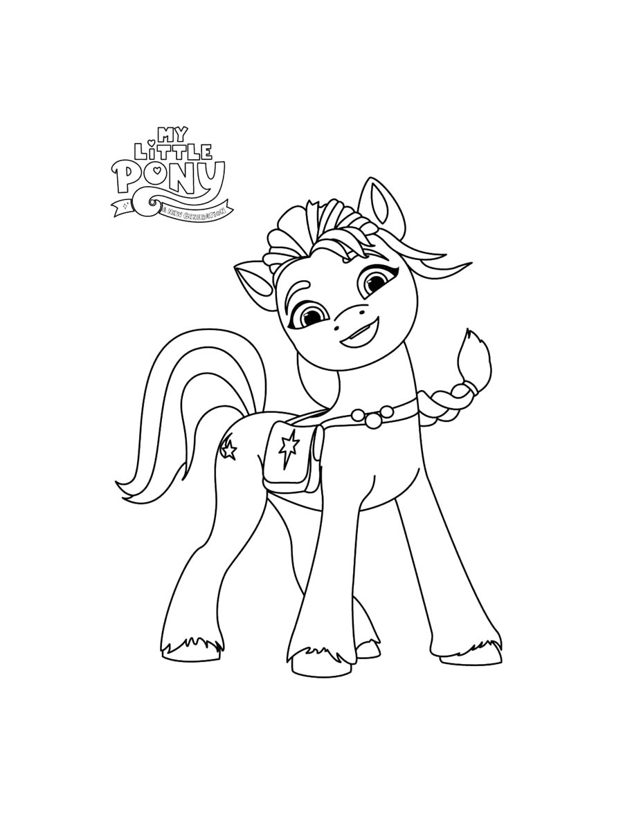 Раскраска раскраски my little pony: новое поколение для детей