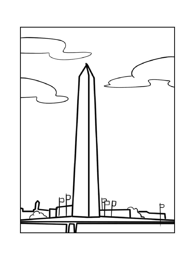Раскраска раскраски памятник 3