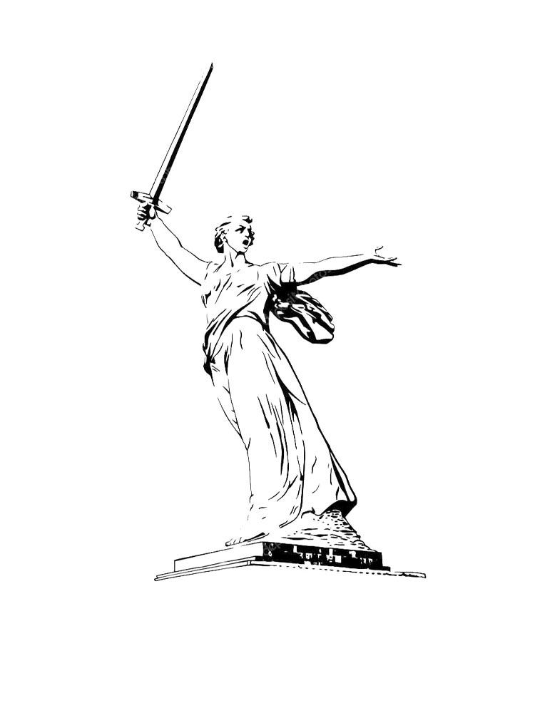 Раскраска раскраски памятник для детей 2