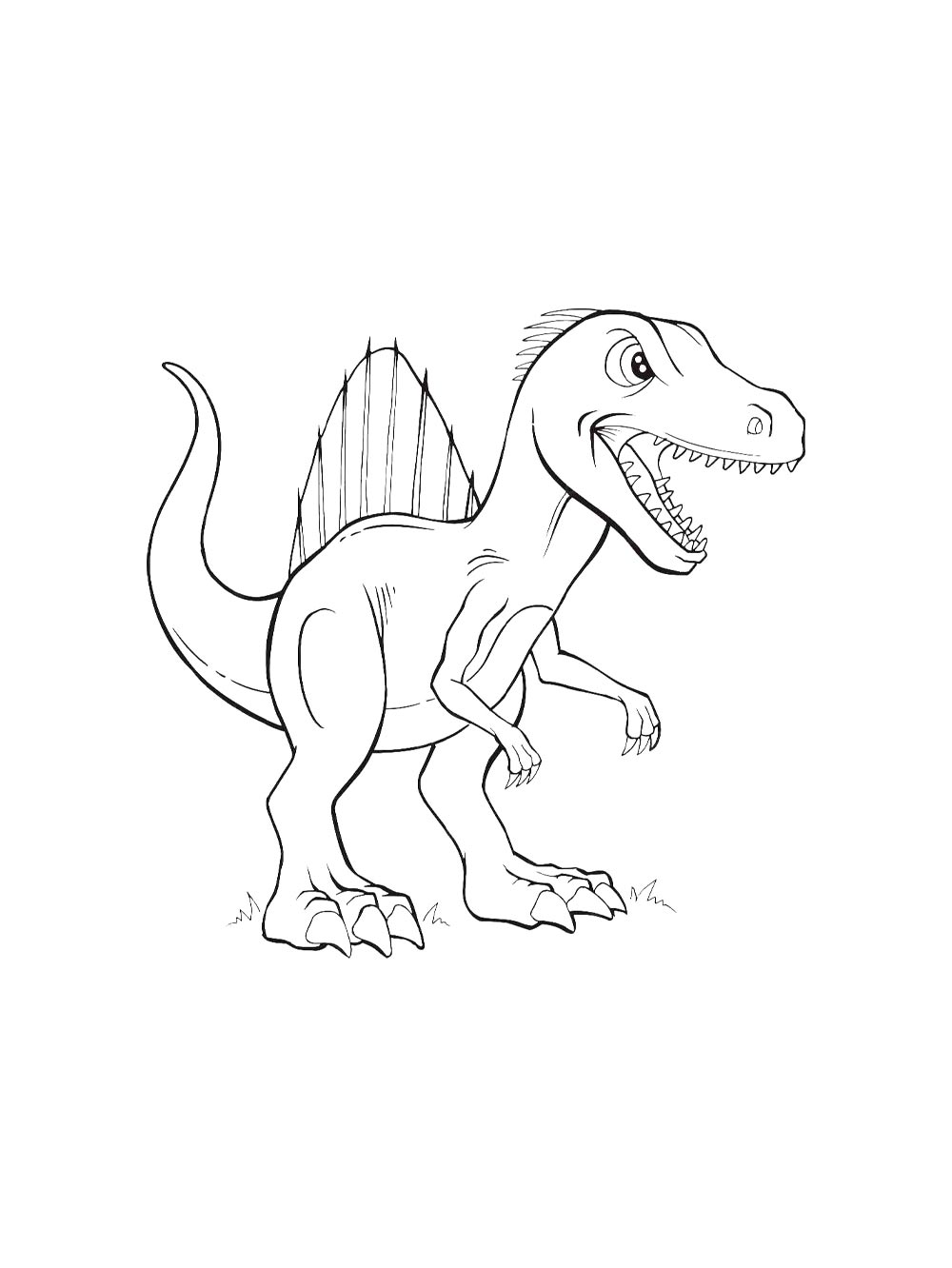 Раскраска раскраски спинозавр 2