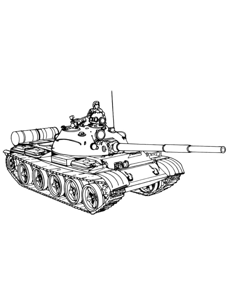 Раскраска раскраски танкист для детей
