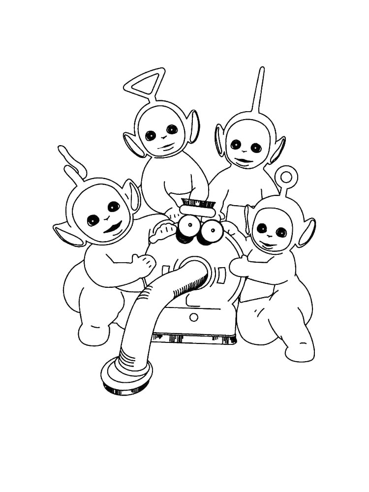 Раскраска раскраски телепузики для детей 2